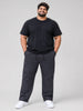 Plus Size 6 Pocket Cargo Pants -  Grey