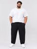 Plus Size 6 Pocket Cargo Pants -  Black