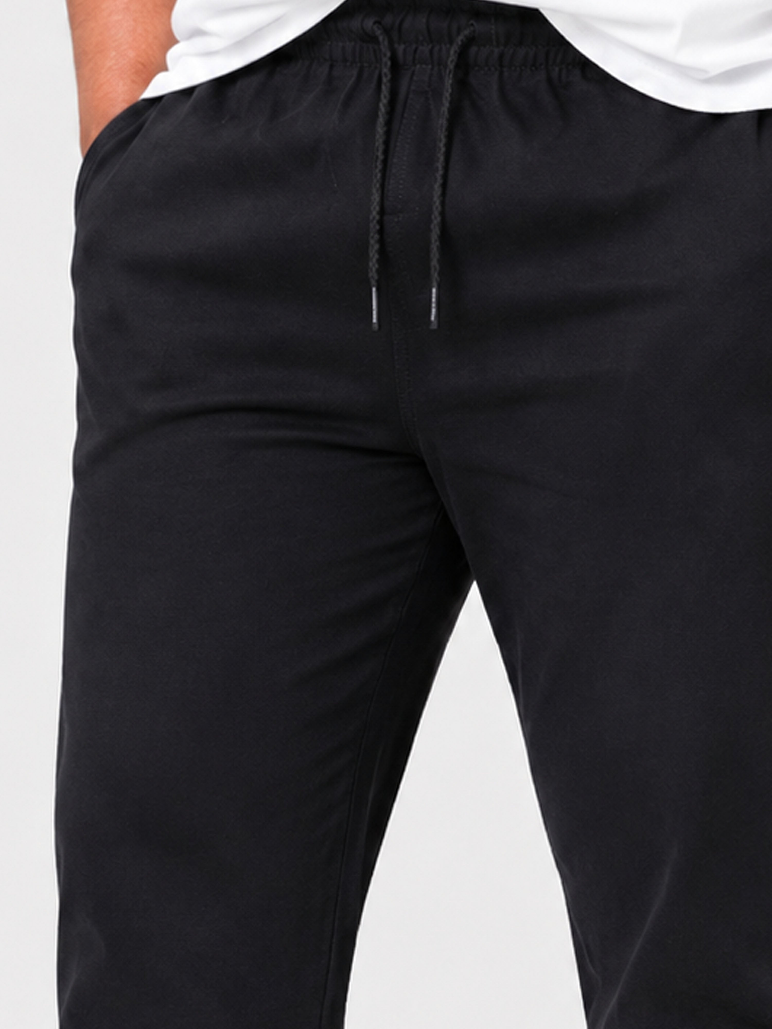 Plus Size Indigo Knitted Track Pant - Black