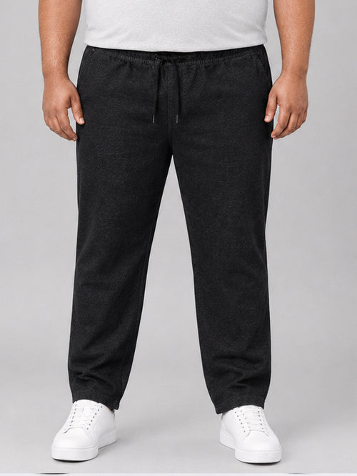 Plus Size Chinos Jogger - Black