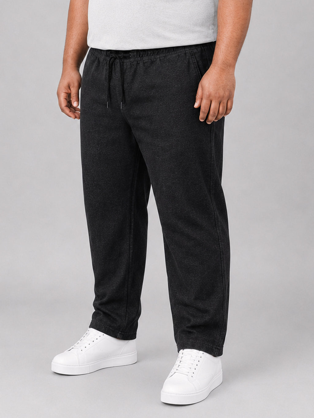 Plus Size Chinos Jogger - Grey