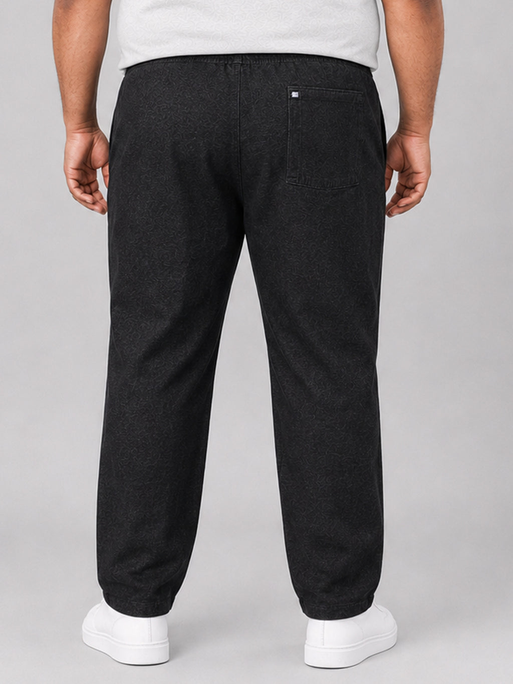 Plus Size Chinos Jogger - Black