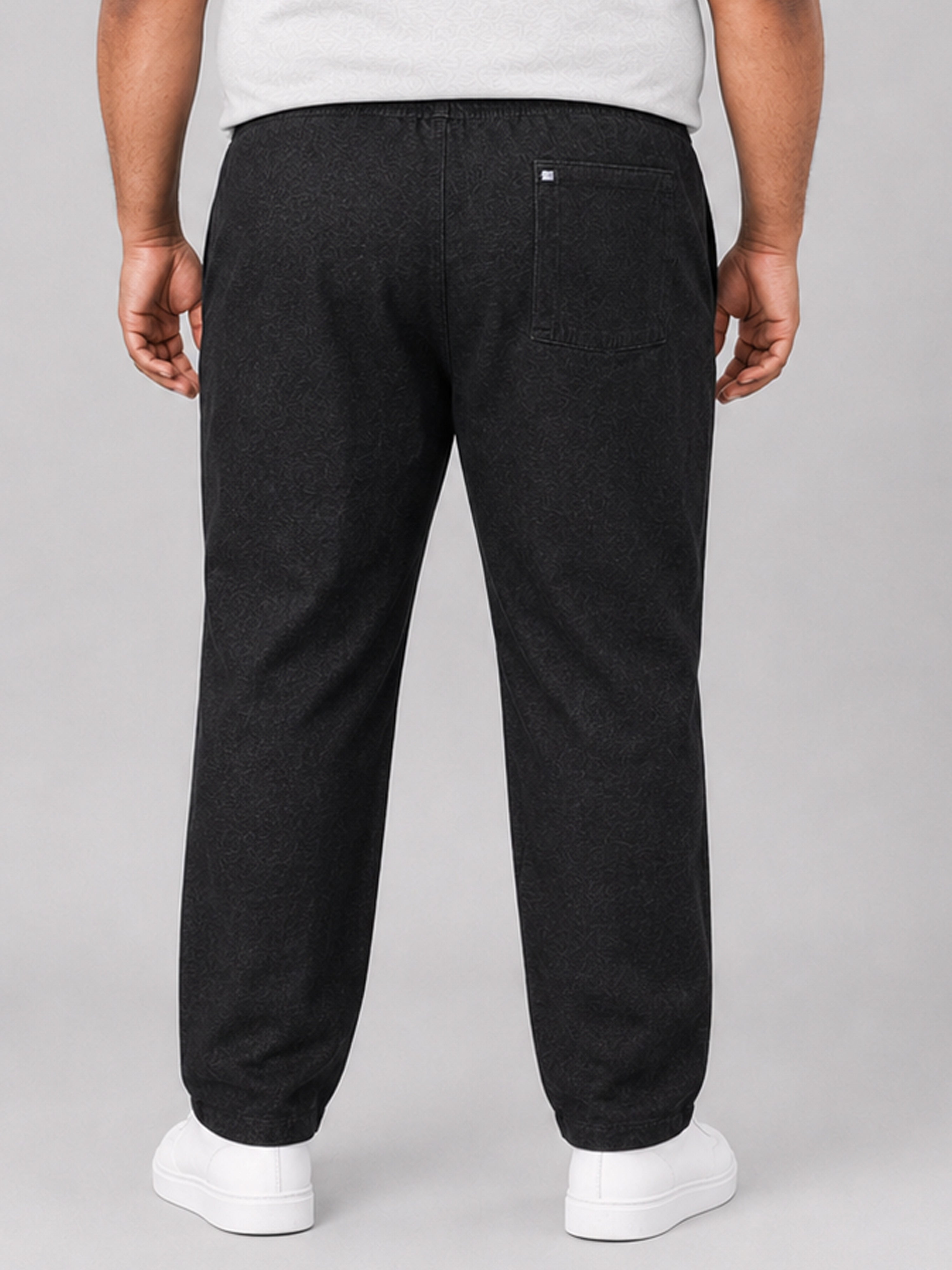 Plus Size Chinos Jogger - Black