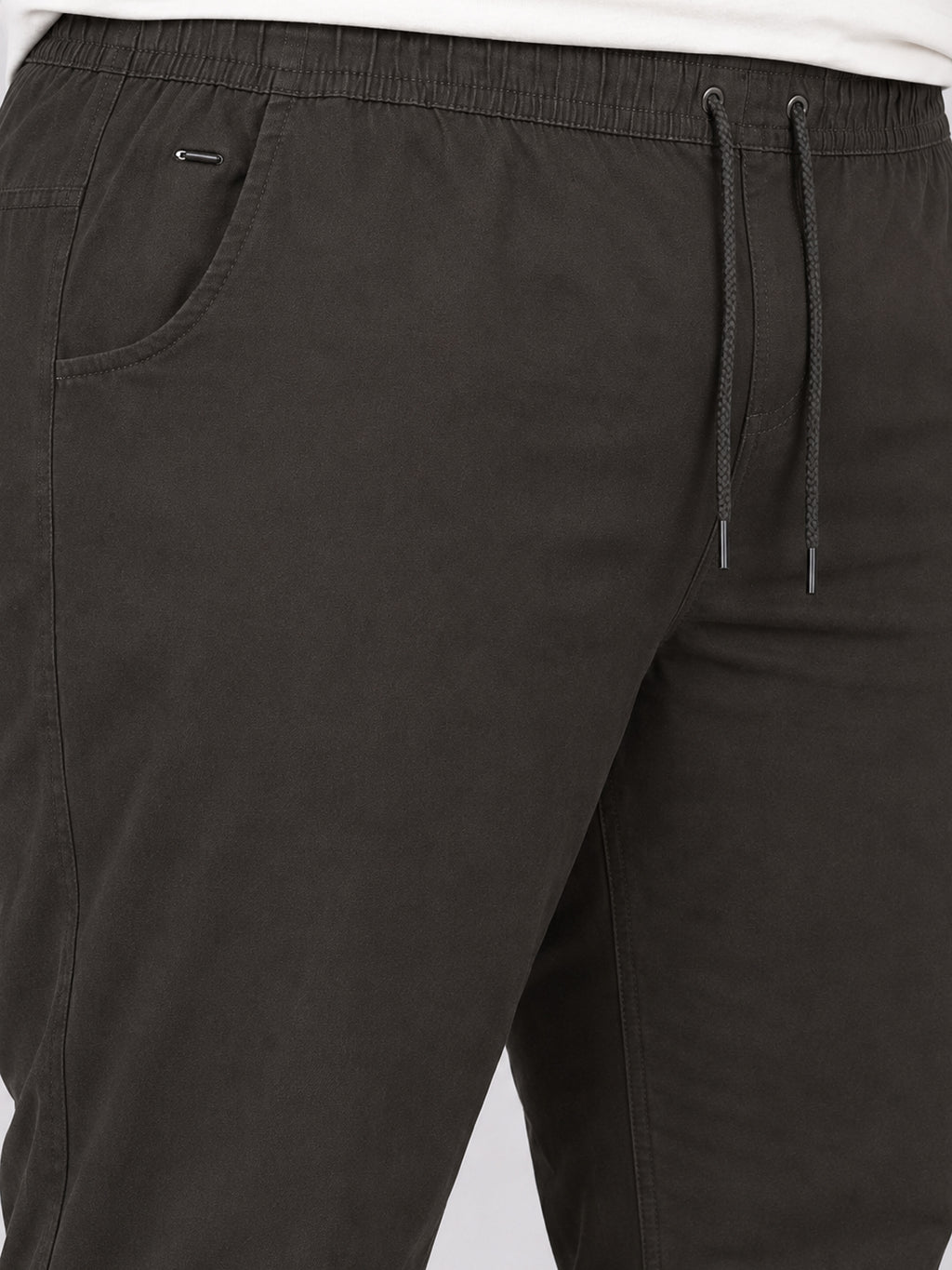 Plus Size Chinos Jogger - Brown