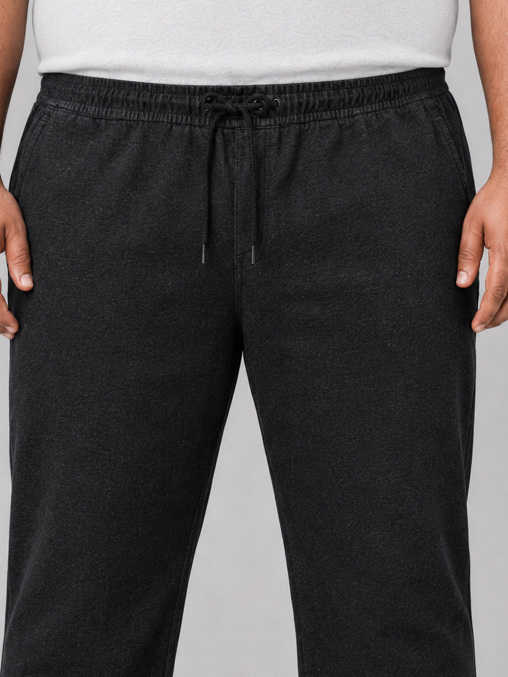 Plus Size Chinos Jogger - Black