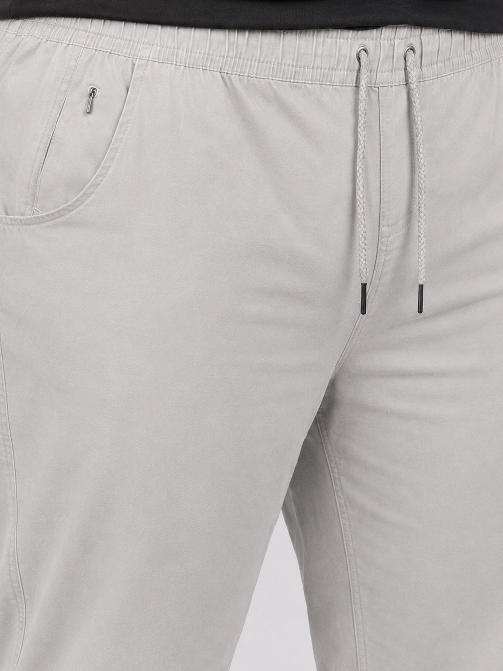 Plus Size Chinos Jogger - Light Beige